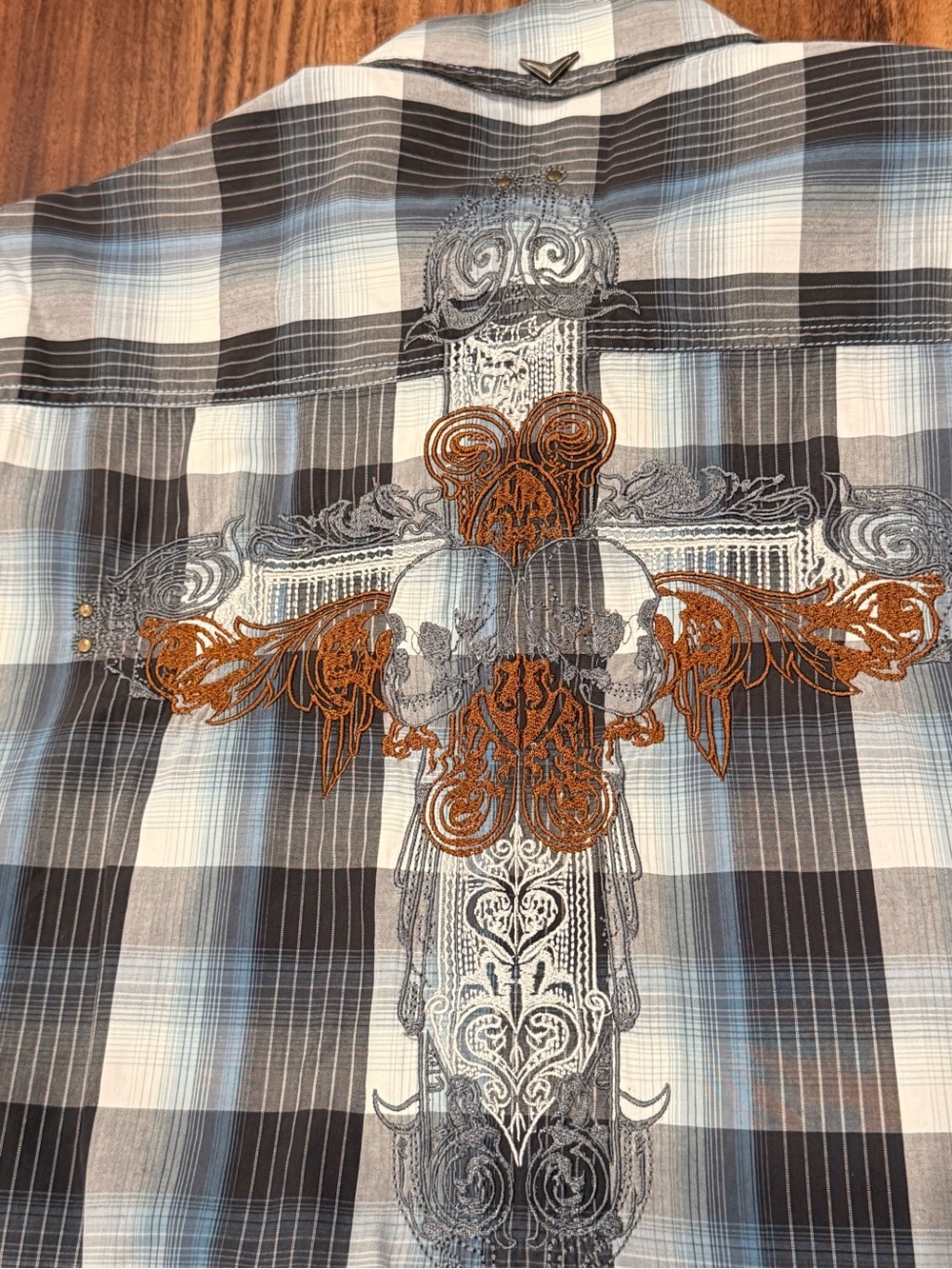 Fender Custom Shop - Rock and Roll Religion Short Sleeve Button Up Embroidered